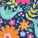 Chalk Garden - Navy Happy Garden