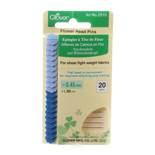 Flower Head Fine Pin Size 32 - 2in 20ct 2 Colors