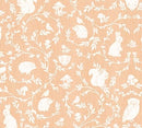 Woodland Adventures - Light Rust Animal Damask