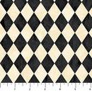 Hallow's Eve - Cream Black Harlequin