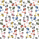 Pawsomely Posh - White Mopeds