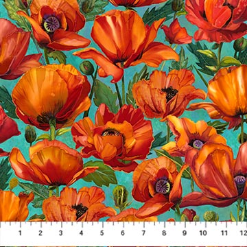 Charisma - Turquoise Multi Packed Poppies
