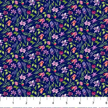 Deborah's Garden - Navy Multi Mini Pack Floral