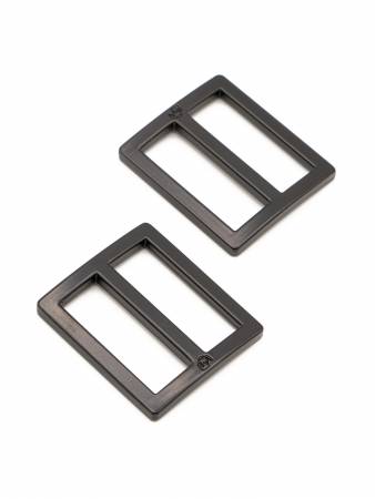 1" Black Metal Widemouth Sliders - Package of 2