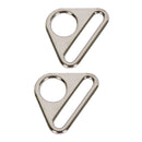 1" Nickel Rectangle Rings - Package of 2