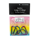 1-1/4" Rainbow D-Rings - Package of 4
