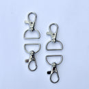 Four - 3/4" Swivel Hooks Silver