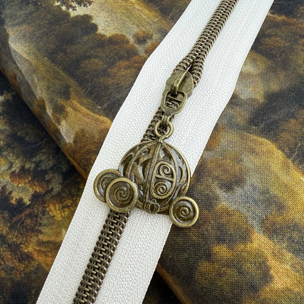 Antique Fairytale Carriage Pulls for #5 Zipper Tape - Package of 5