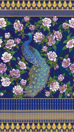 Peacock Garden - Peacock Panel