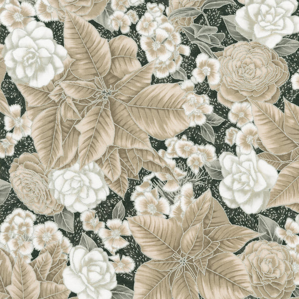 Holiday Flourish Peppermint Twist - Shadow Flowers Metallic