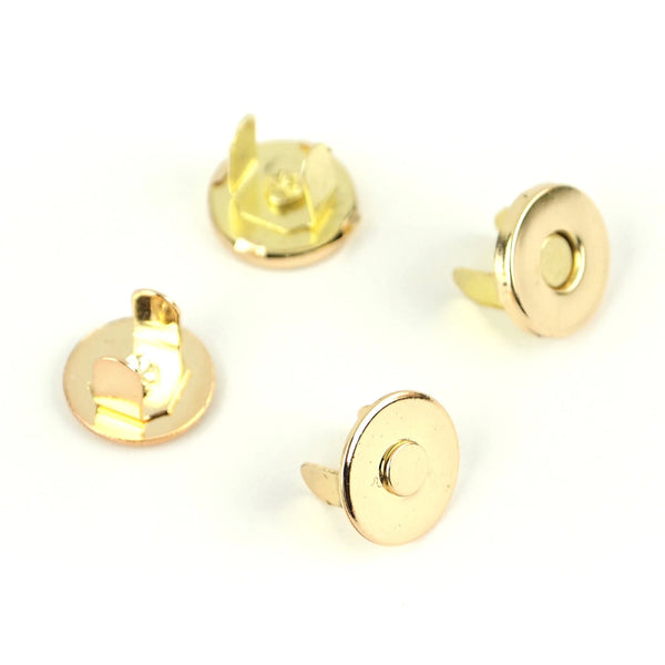 1/2" Gold Magnetic Snaps - Package of 2 Sets