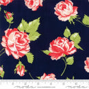 Smitten Lawn - Navy Roses