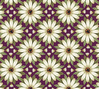 Avalon - Wine Geometric Floral