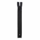 Light Weight Closed End Zipper 18cm (7″) - Black