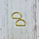 D Rings - 1" Gold