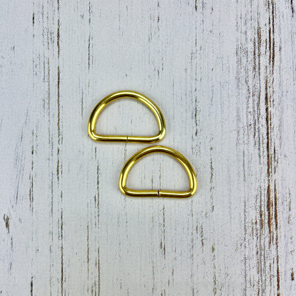 D Rings - 1" Gold