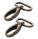 1" Antique Brass Swivel Hooks - Package of 2